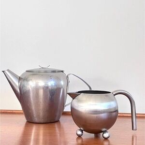 Mid century teapot & creamer set